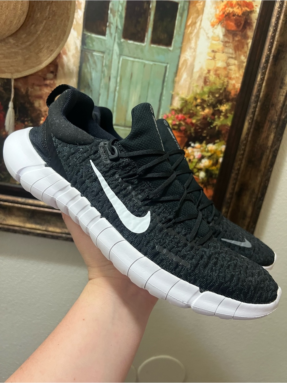 Nike Free RN 5.0 Next Nature Black Smoke Grey White sneakers